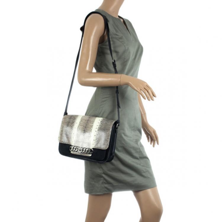 Pre Owned Marc by Marc Jacobs Katie Snake Medium Day Box Bag
