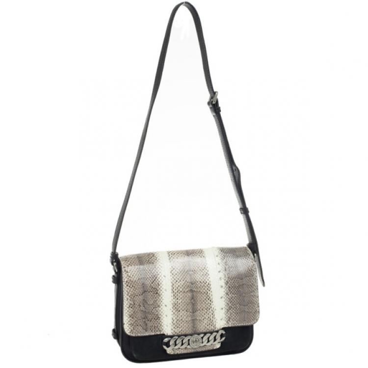 Pre Owned Marc by Marc Jacobs Katie Snake Medium Day Box Bag