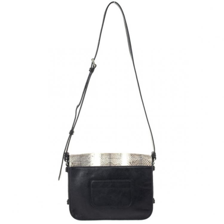 Pre Owned Marc by Marc Jacobs Katie Snake Medium Day Box Bag