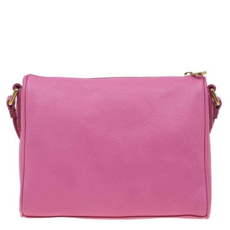 Pre Owned Marc by Marc Jacobs Pink Leather Small Crossbody Bag