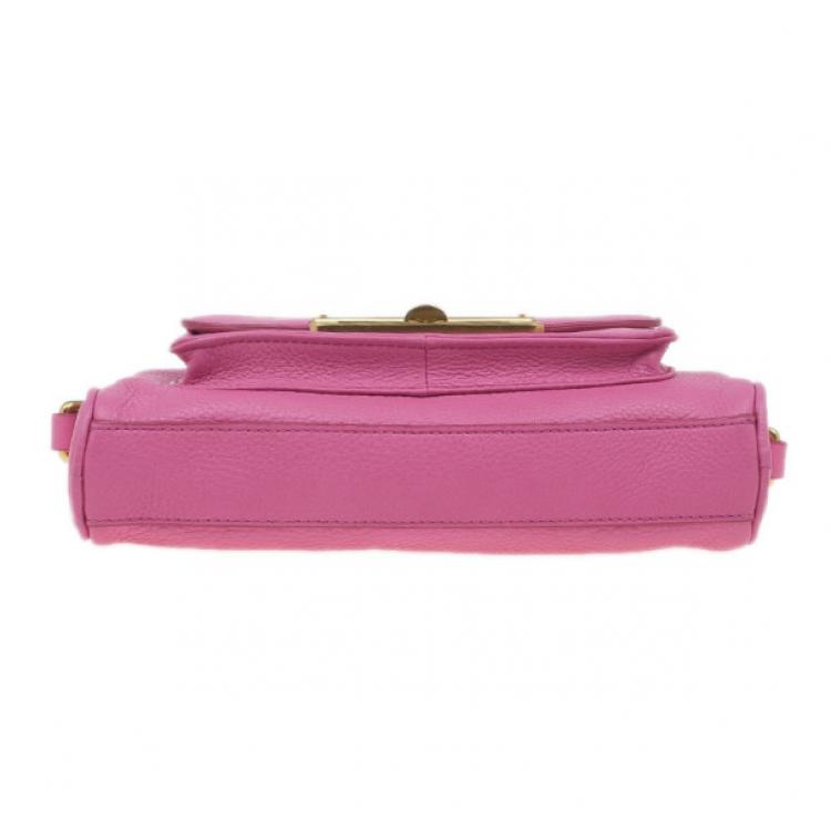 Pre Owned Marc by Marc Jacobs Pink Leather Small Crossbody Bag