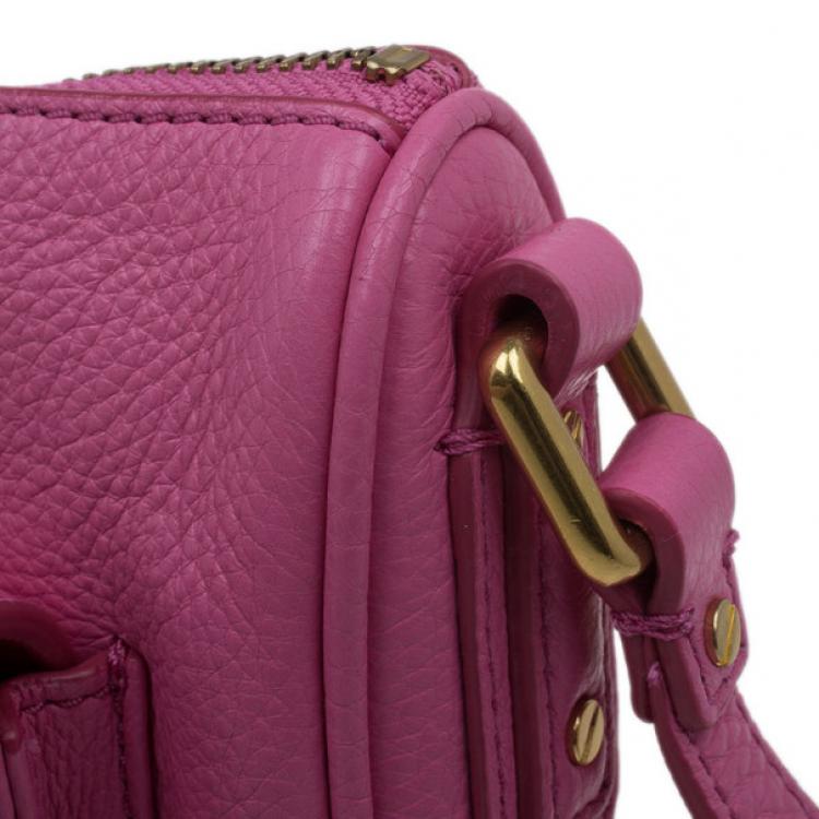 Pre Owned Marc by Marc Jacobs Pink Leather Small Crossbody Bag