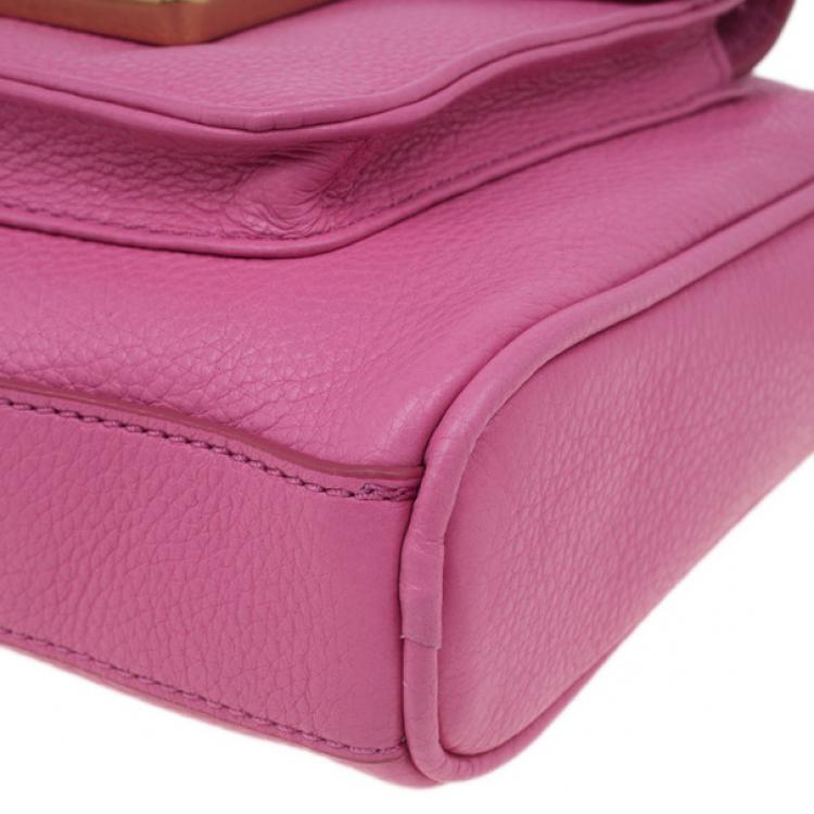 Pre Owned Marc by Marc Jacobs Pink Leather Small Crossbody Bag