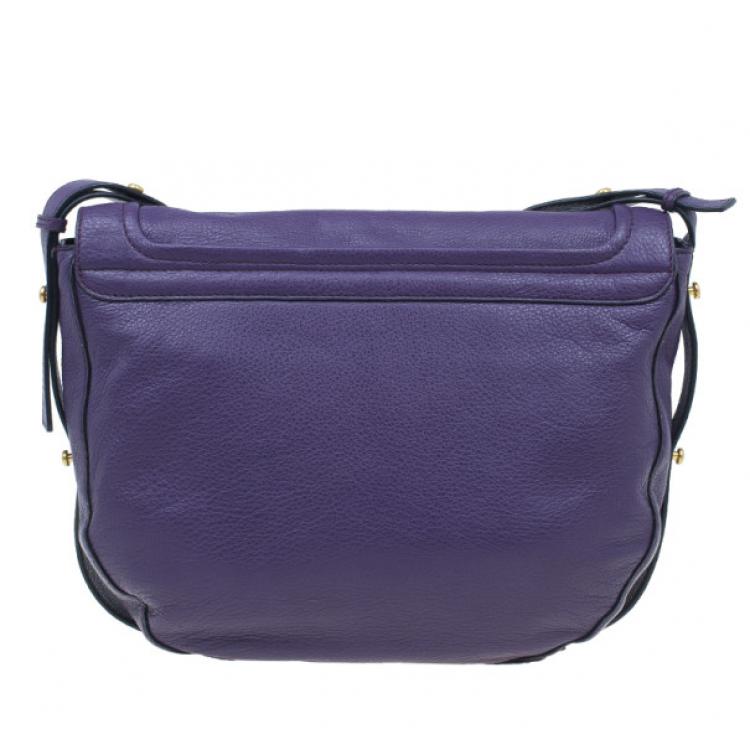 مملوكة مسبقًا Marc by Marc Jacobs Pansy Purple Revolution Messenger Bag
