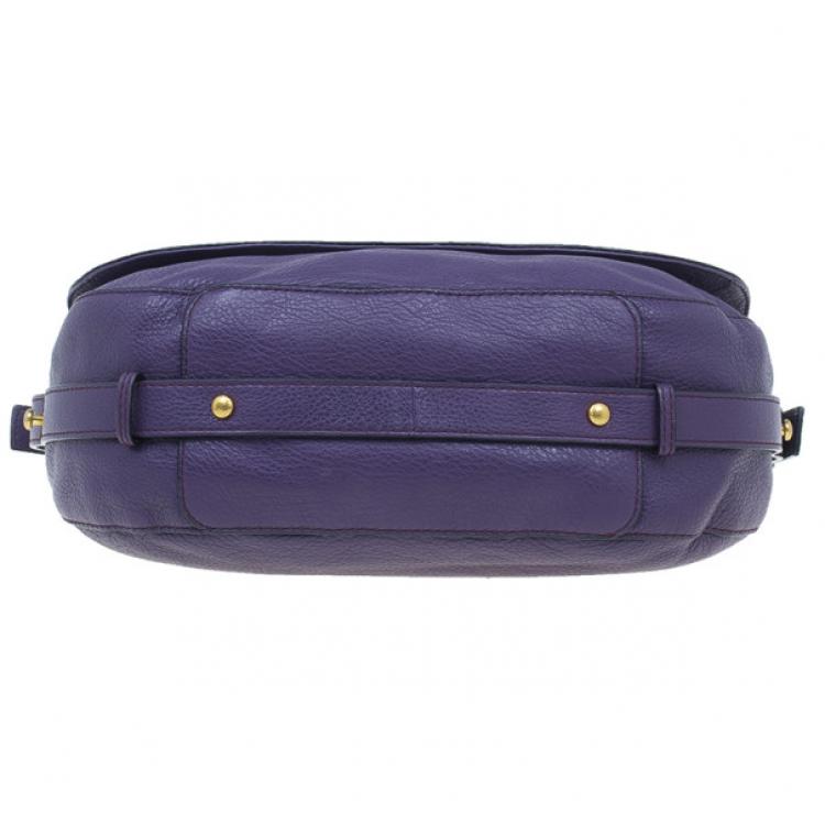 مملوكة مسبقًا Marc by Marc Jacobs Pansy Purple Revolution Messenger Bag