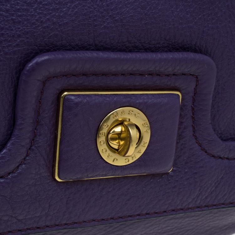 مملوكة مسبقًا Marc by Marc Jacobs Pansy Purple Revolution Messenger Bag