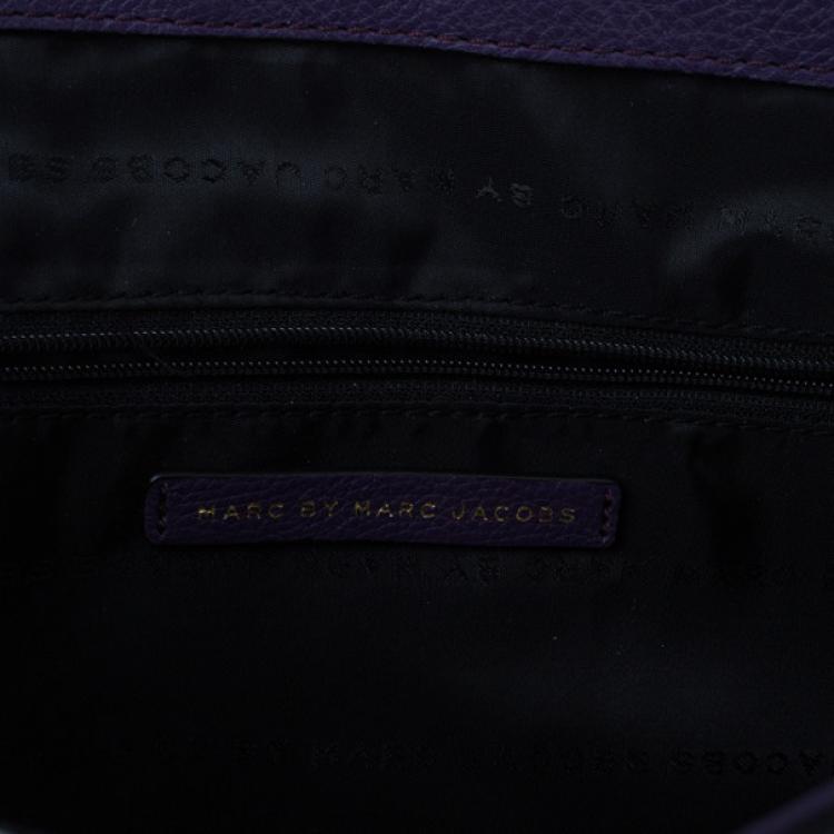 مملوكة مسبقًا Marc by Marc Jacobs Pansy Purple Revolution Messenger Bag
