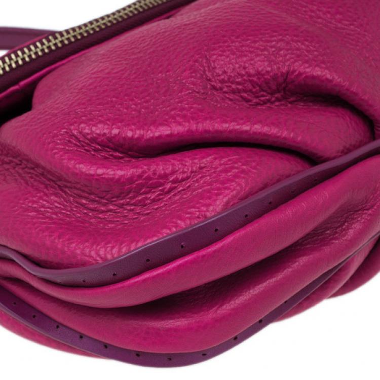 Pre Owned Marc by Marc Jacobs Pop Pink Leather Classic Q Natasha Bag