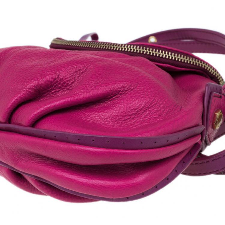 Pre Owned Marc by Marc Jacobs Pop Pink Leather Classic Q Natasha Bag