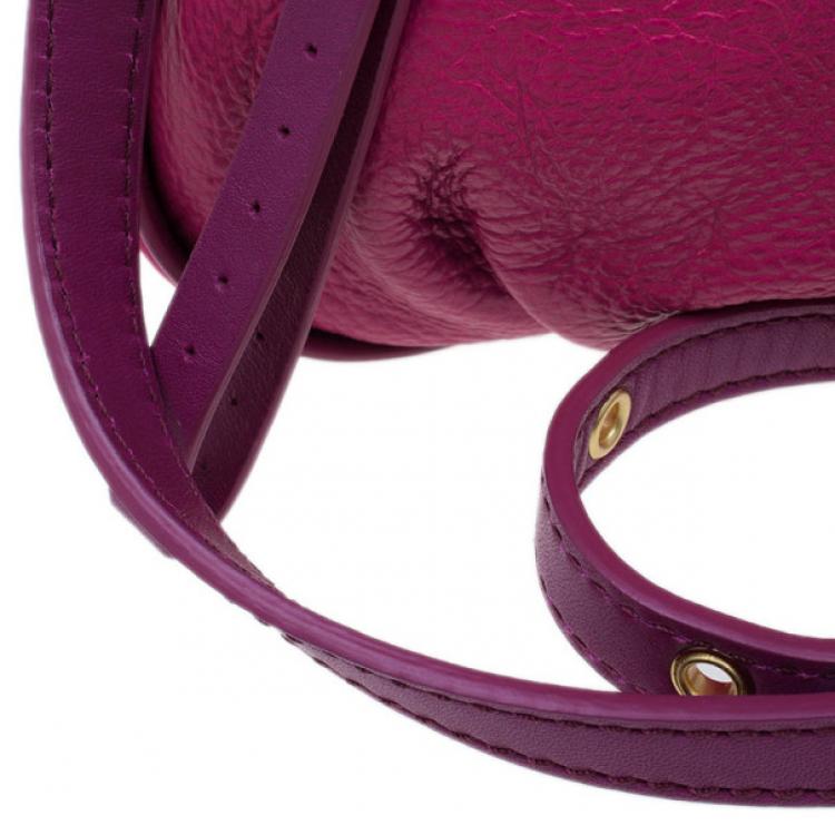 Pre Owned Marc by Marc Jacobs Pop Pink Leather Classic Q Natasha Bag