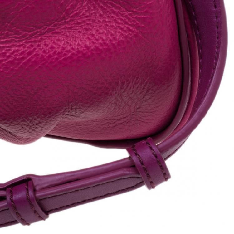 Pre Owned Marc by Marc Jacobs Pop Pink Leather Classic Q Natasha Bag