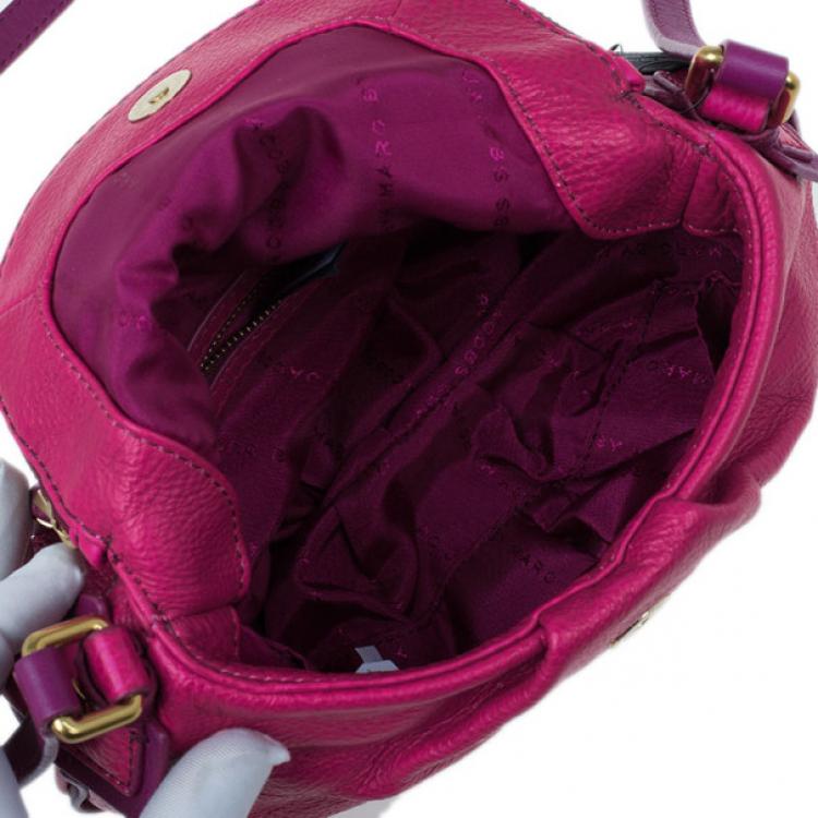 Pre Owned Marc by Marc Jacobs Pop Pink Leather Classic Q Natasha Bag