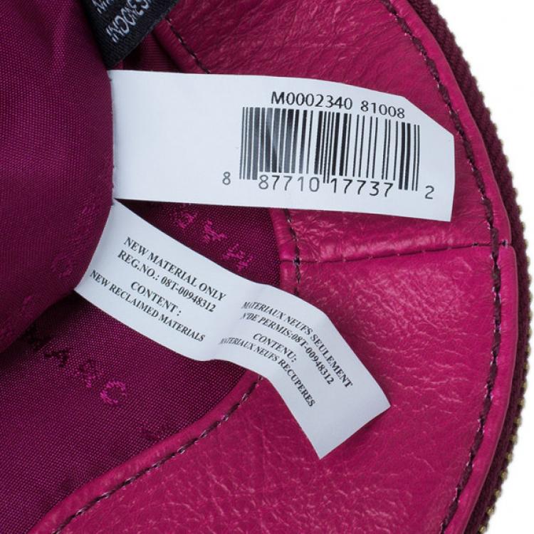 Pre Owned Marc by Marc Jacobs Pop Pink Leather Classic Q Natasha Bag