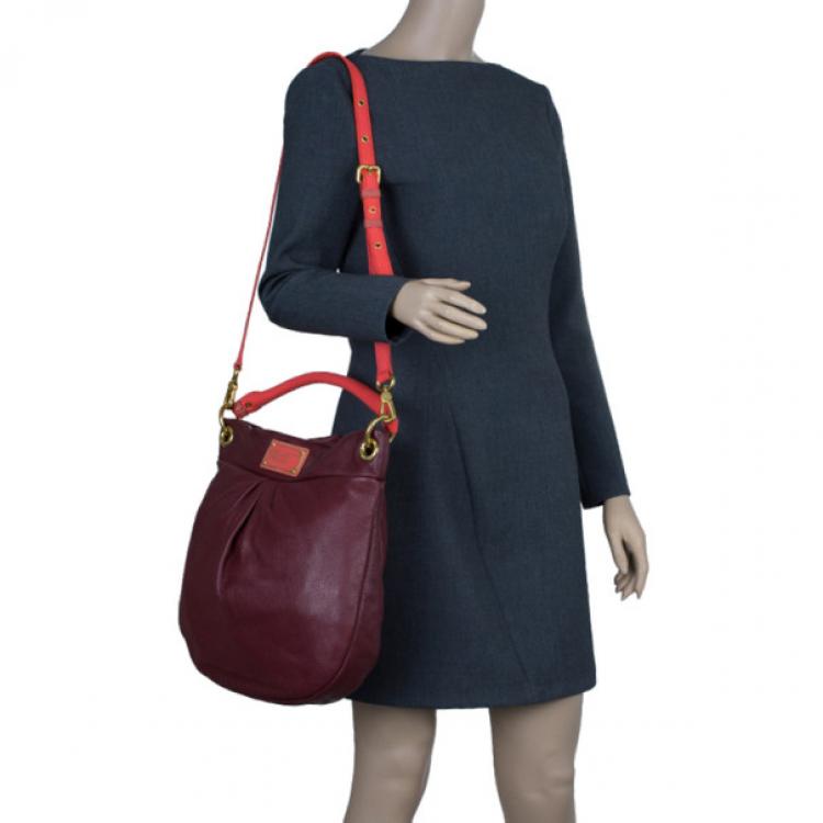 Marc By Marc Jacobs Classic Q Mini Hillier Hobo Bag in Red
