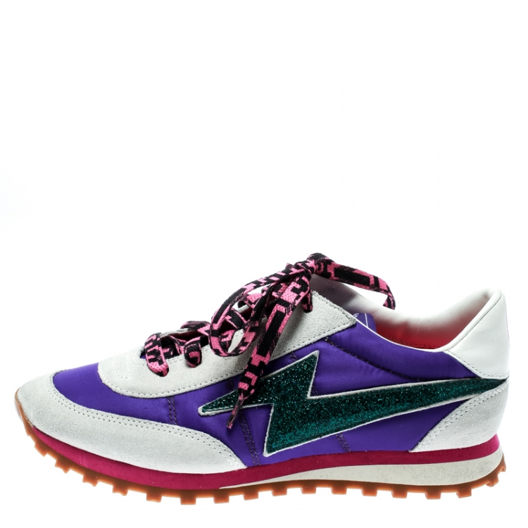 Marc Jacobs Multicolor Fabric And Suede Lightning Bolt Sneakers Size 36 Marc Jacobs | TLC