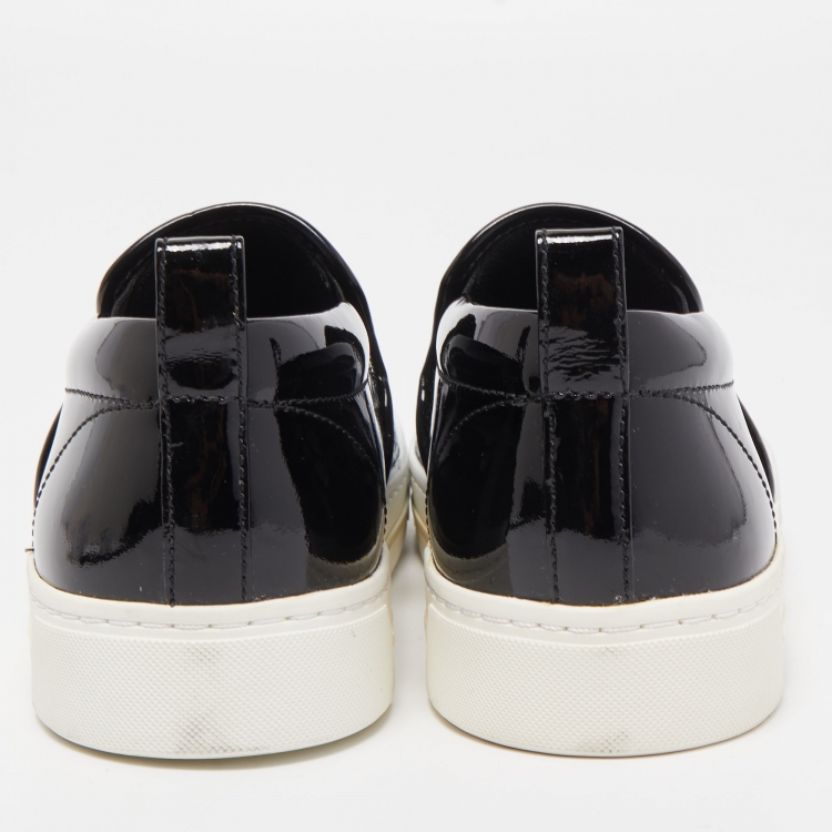 Pre Owned Marc by Marc Jacobs Blue Python Embossed Leather Broome Sneakers Size 37