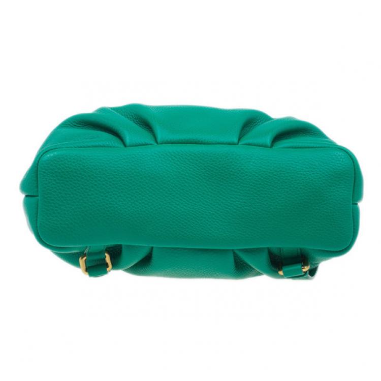 Pre Owned Marc by Marc Jacobs Green Classic Q Mariska Leather Backpack