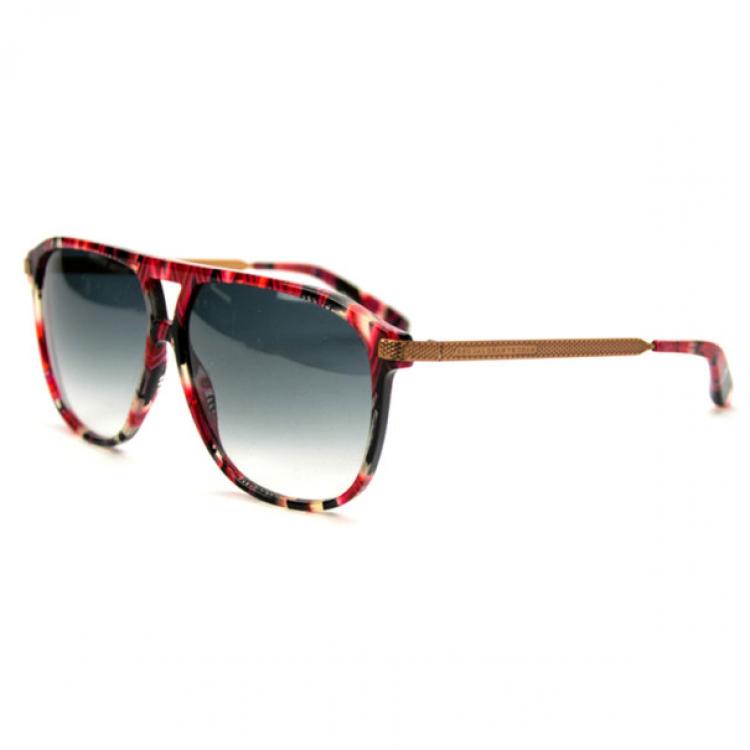 Pre Owned Marc by Marc Jacobs Red &amp; Black Square Womens Sunglasses