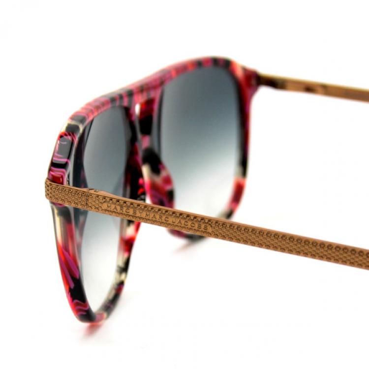 Pre Owned Marc by Marc Jacobs Red &amp; Black Square Womens Sunglasses