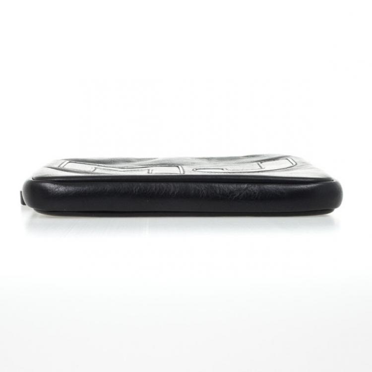 Pre Owned Marc by Marc Jacobs Black Leather Big Jac iPad Case
