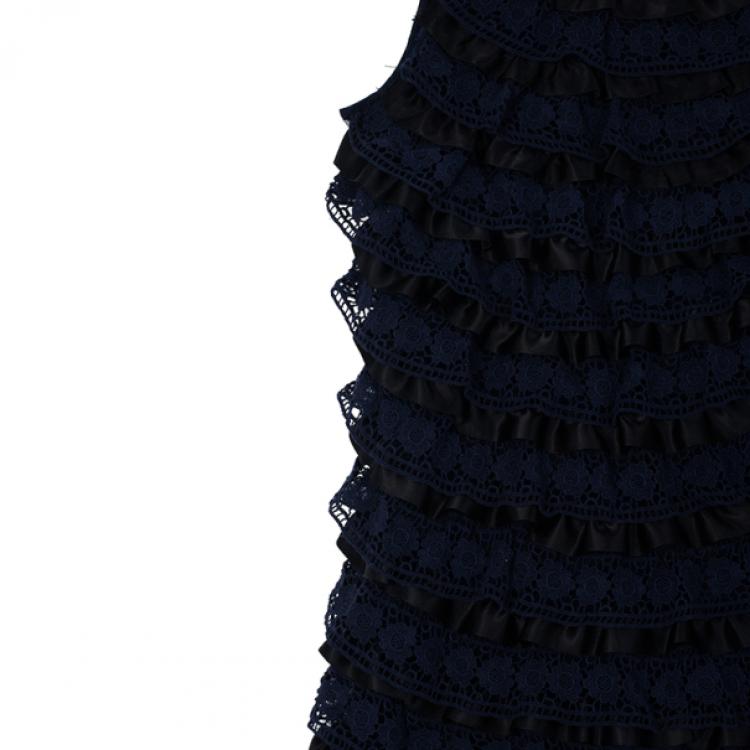Pre Owned Marc by Marc Jacobs Lace Tiered Dress XS
