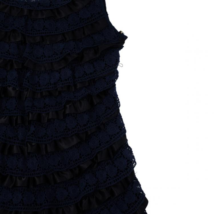 Pre Owned Marc by Marc Jacobs Lace Tiered Dress XS