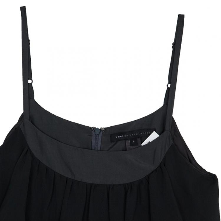Pre Owned Marc by Marc Jacobs Grey Layer Dress M