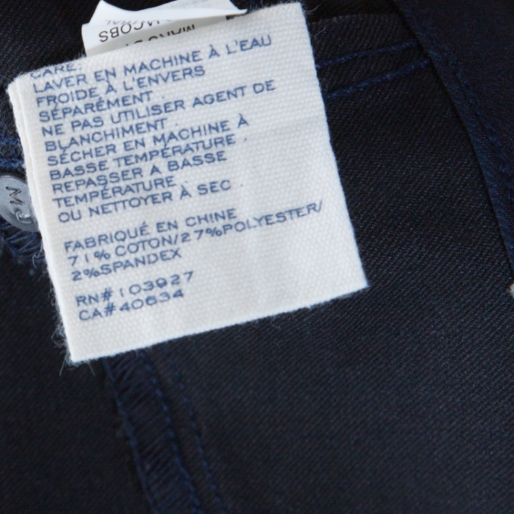 Pre Owned Marc by Marc Jacobs Navy Blue Denim Skinny Fit Jac Leggings Jeans S 