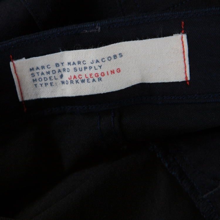 Pre Owned Marc by Marc Jacobs Navy Blue Denim Skinny Fit Jac Leggings Jeans S 