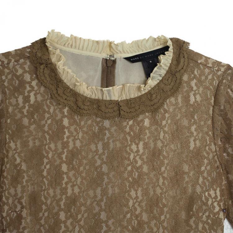 Pre Owned Marc by Marc Jacobs Dita Lace Mini Dress M