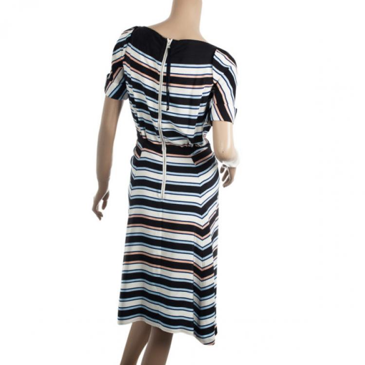 Pre Owned Marc by Marc Jacobs Striped Dress S