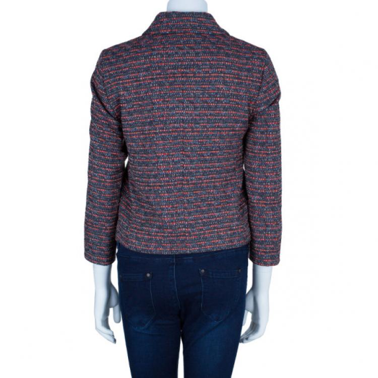 Pre Owned Marc by Marc Jacobs Multicolor Tweed Short Coat XS