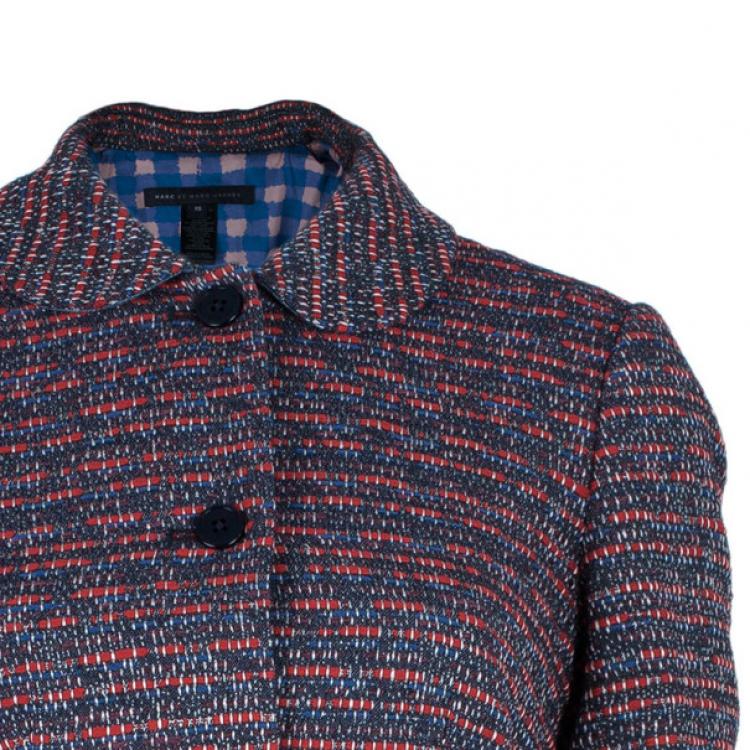 Pre Owned Marc by Marc Jacobs Multicolor Tweed Short Coat XS