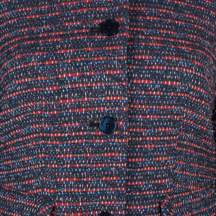 Pre Owned Marc by Marc Jacobs Multicolor Tweed Short Coat XS