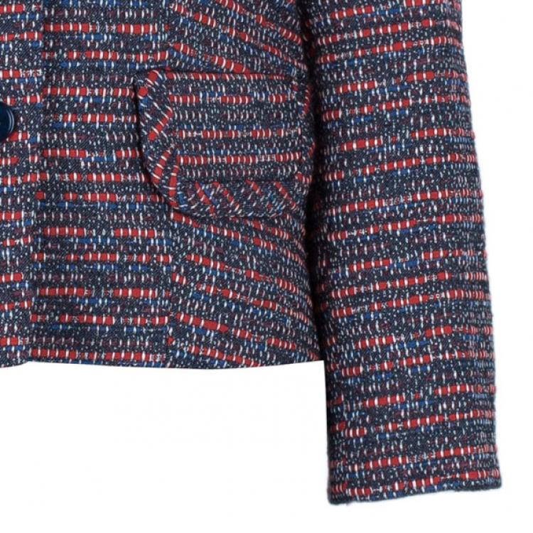 Pre Owned Marc by Marc Jacobs Multicolor Tweed Short Coat XS