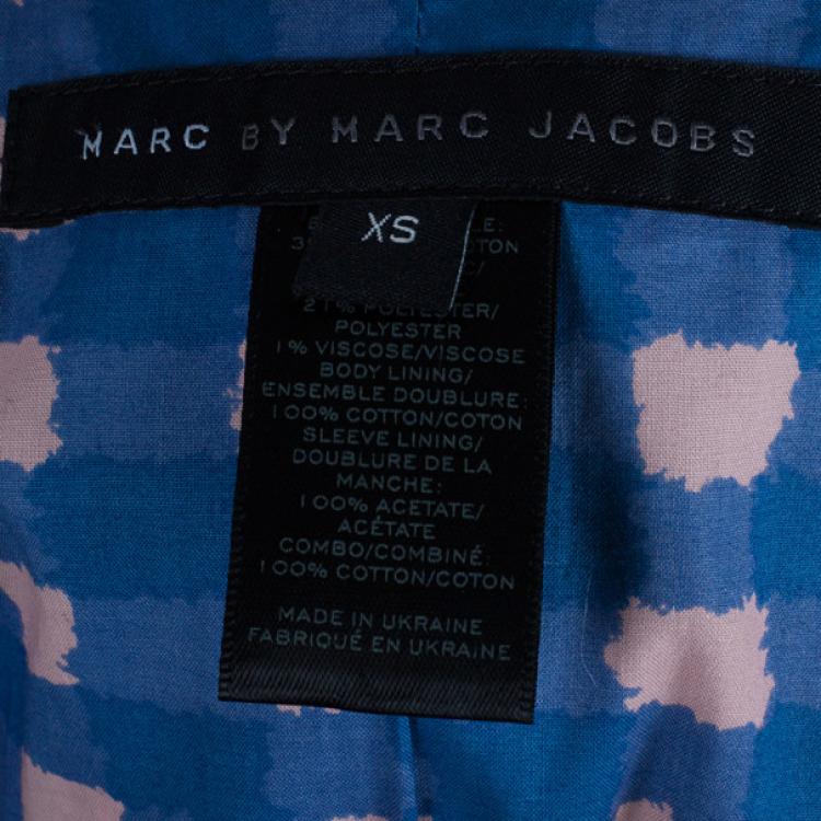 Pre Owned Marc by Marc Jacobs Multicolor Tweed Short Coat XS