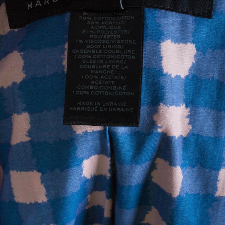 Pre Owned Marc by Marc Jacobs Multicolor Tweed Short Coat XS