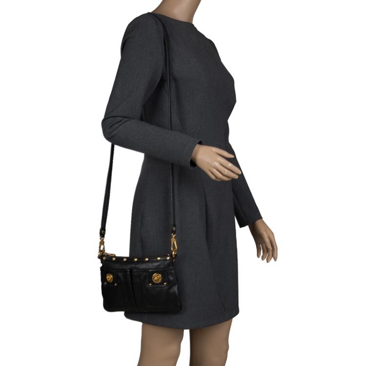 Pre Owned Marc by Marc Jacobs Black Leather Crossbody Bag