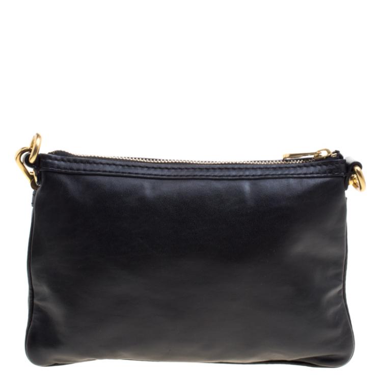 Pre Owned Marc by Marc Jacobs Black Leather Crossbody Bag