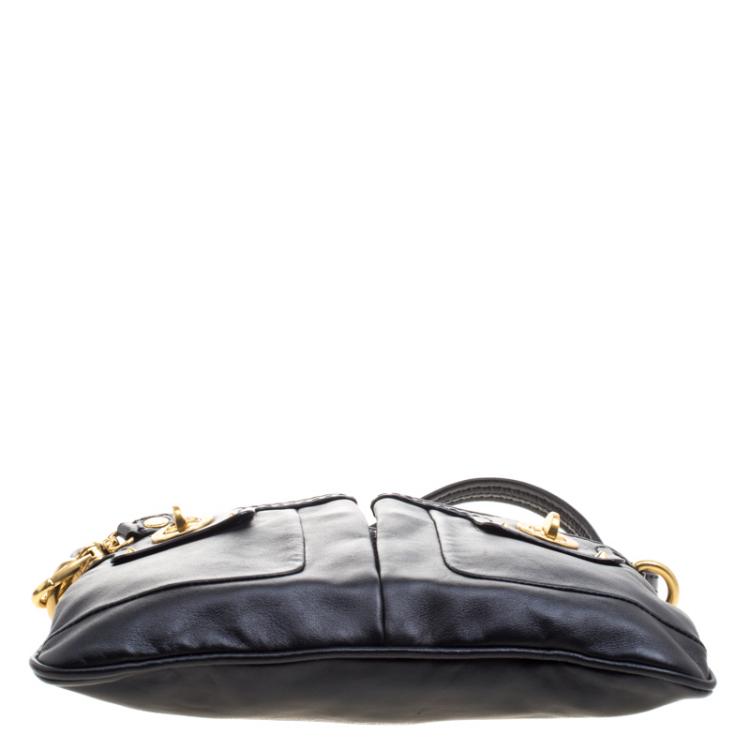 Pre Owned Marc by Marc Jacobs Black Leather Crossbody Bag