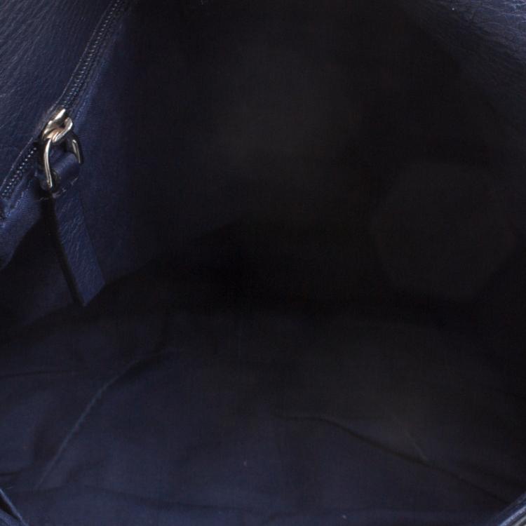 Pre Owned Marc by Marc Jacobs Navy Blue Leather Classic Q Natasha Crossbody Bag