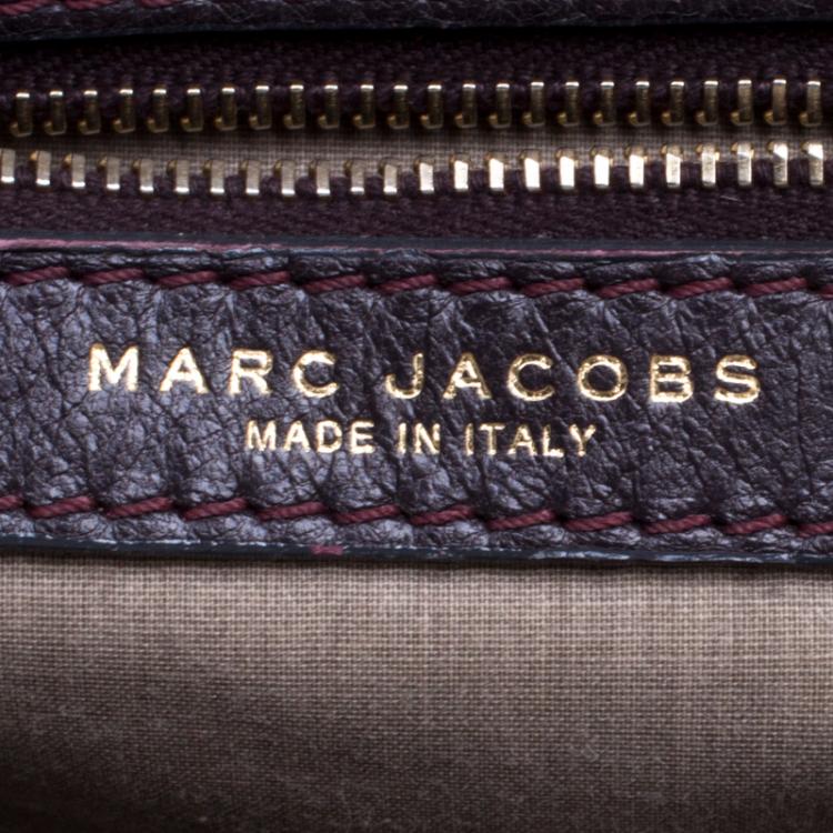 Pre Owned Marc Jacobs Dark Burgundy Leather Stam Shoulder Bag