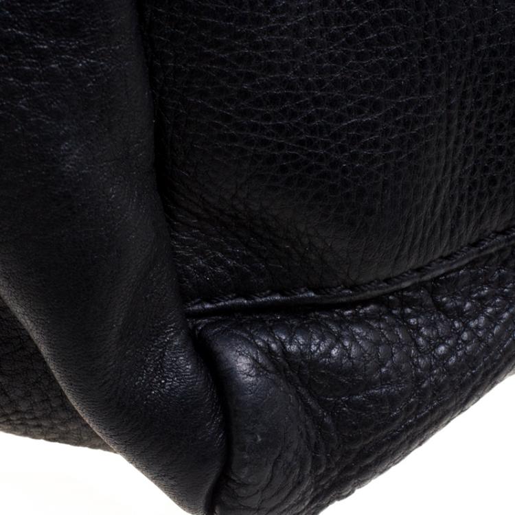 Pre Owned Marc by Marc Jacobs Black Leather Classic Q Groovee Satchel