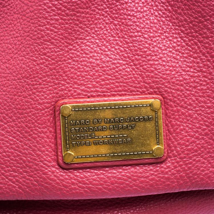 Pre Owned Marc by Marc Jacobs Pink Leather Classic Q Lil Ukita Satchel