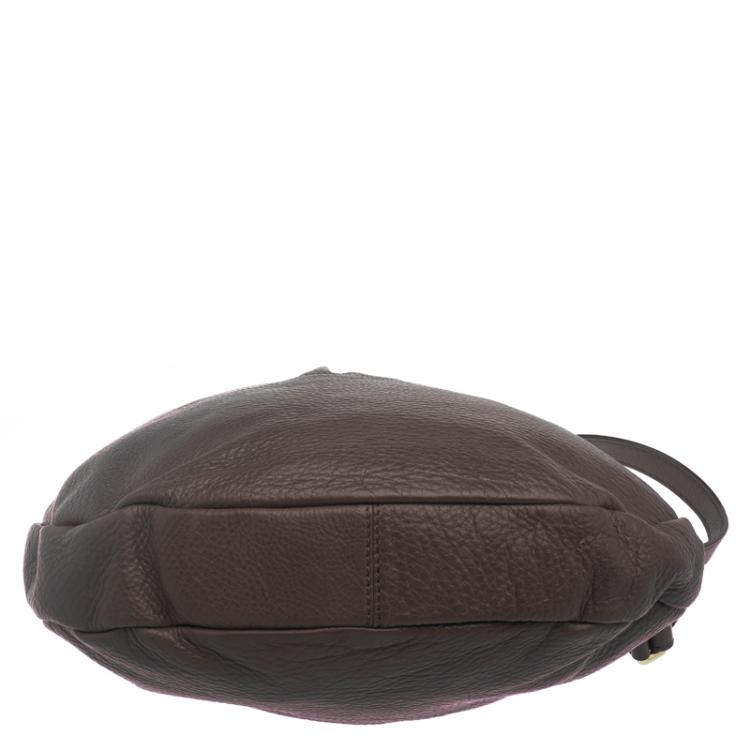 Pre Owned Marc by Marc Jacobs Dark Brown Leather Classic Q Hillier Hobo