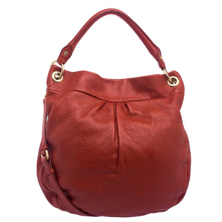 Pre Owned Marc by Marc Jacobs Red Leather Classic Q Hillier Hobo