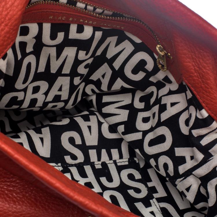 Pre Owned Marc by Marc Jacobs Red Leather Classic Q Hillier Hobo