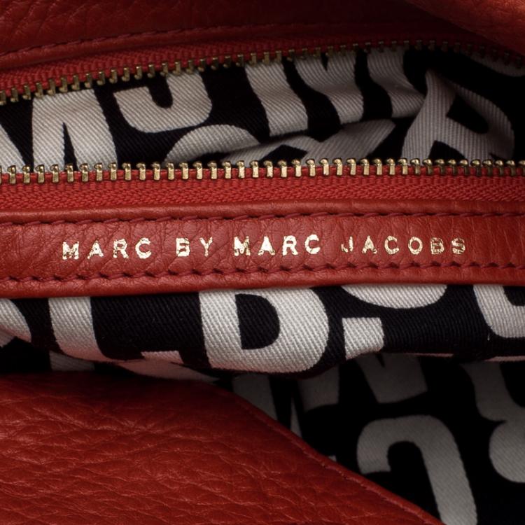 Pre Owned Marc by Marc Jacobs Red Leather Classic Q Hillier Hobo