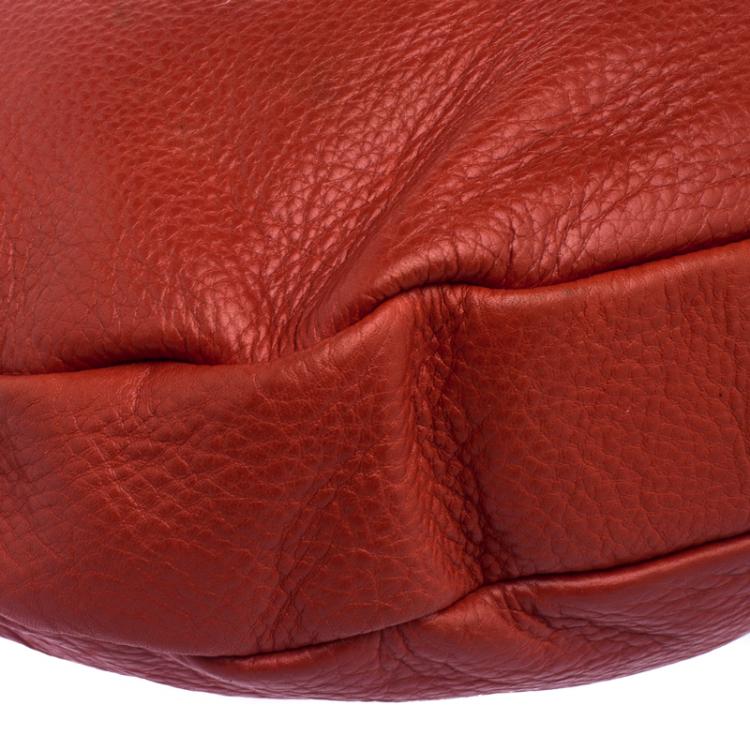 Pre Owned Marc by Marc Jacobs Red Leather Classic Q Hillier Hobo