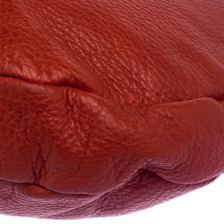 Pre Owned Marc by Marc Jacobs Red Leather Classic Q Hillier Hobo